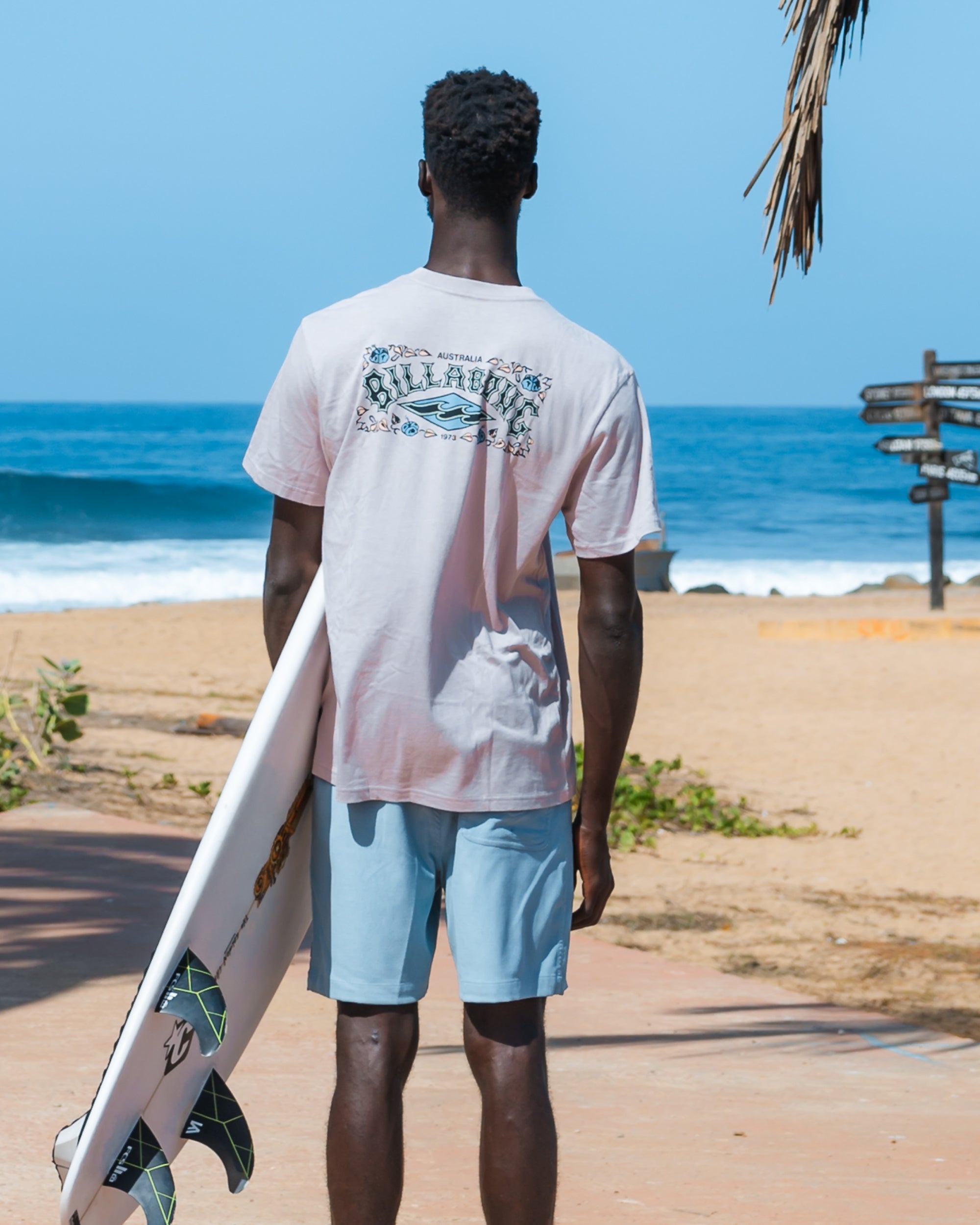 Billabong Heritage Arch Premium Short Sleeve T-Shirt - Dusty Purple