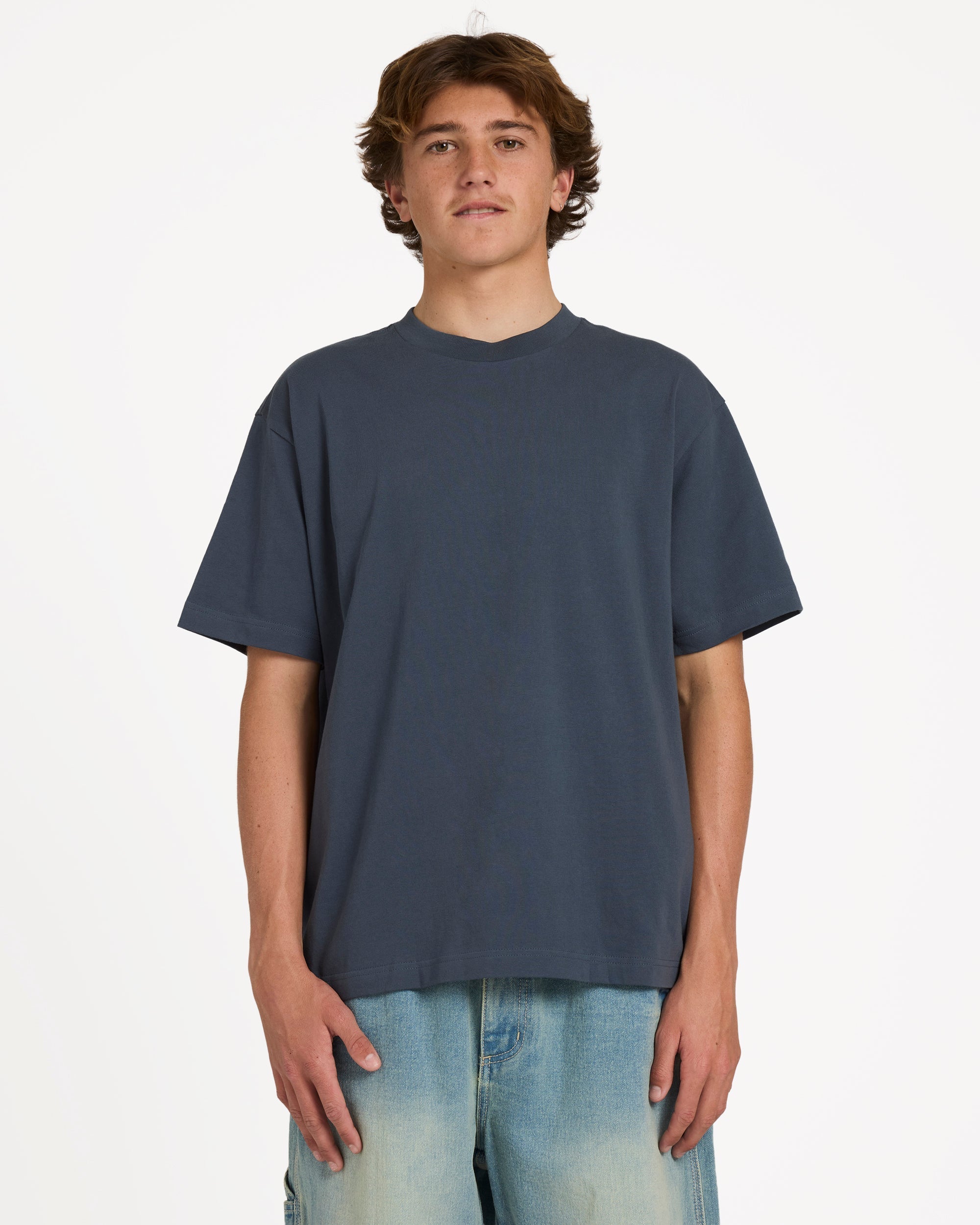 Billabong Arch Up Short Sleeve Knit T-Shirt - Charcoal