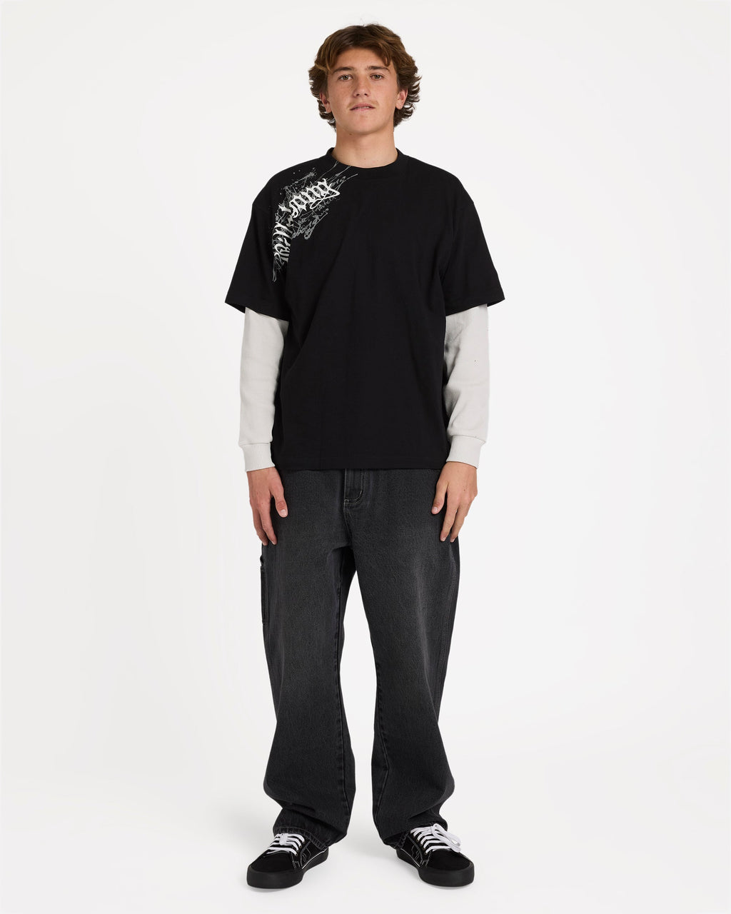 Billabong Immortal Blast Short Sleeve Knit T-Shirt - Black