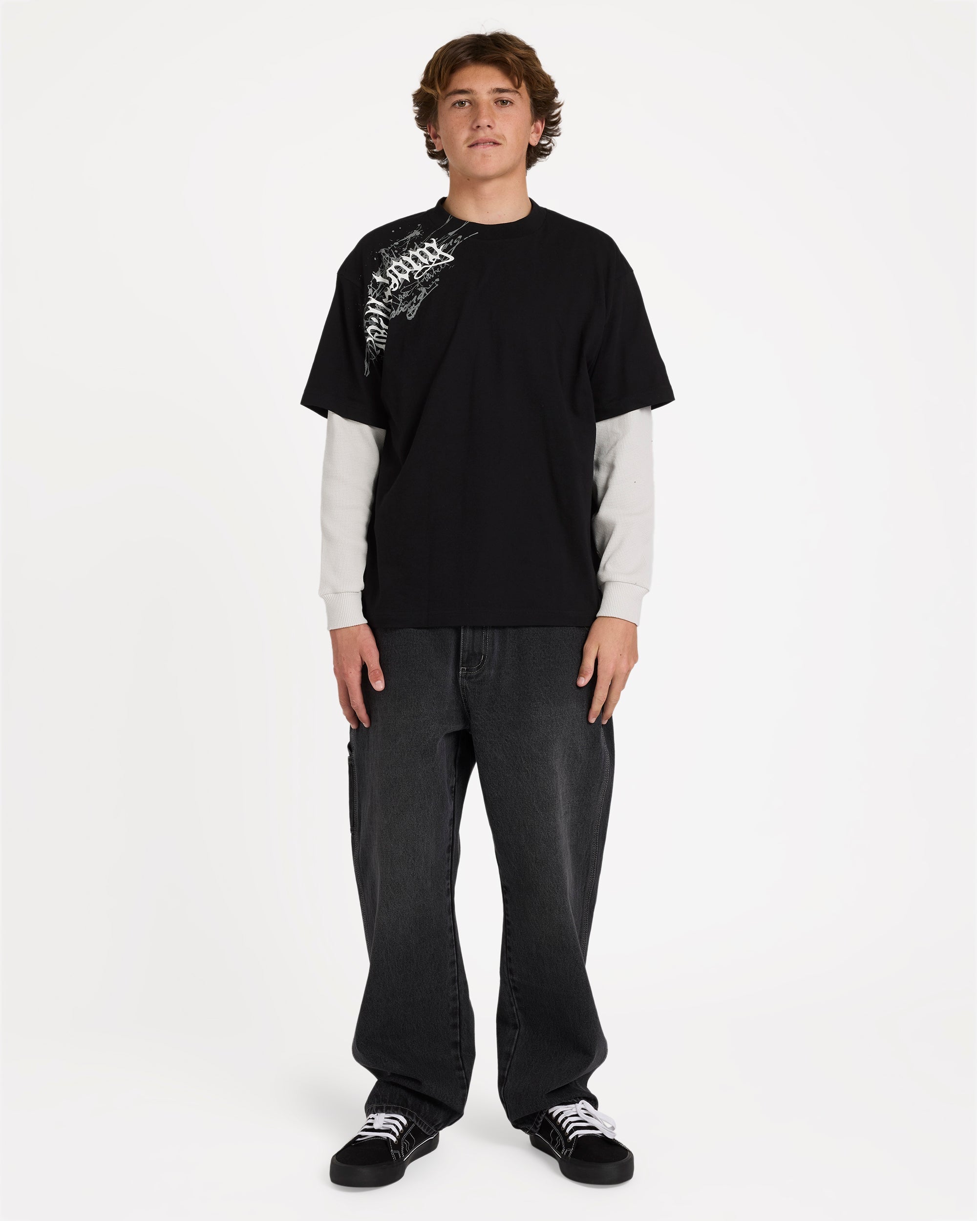 Billabong Immortal Blast Short Sleeve Knit T-Shirt - Black