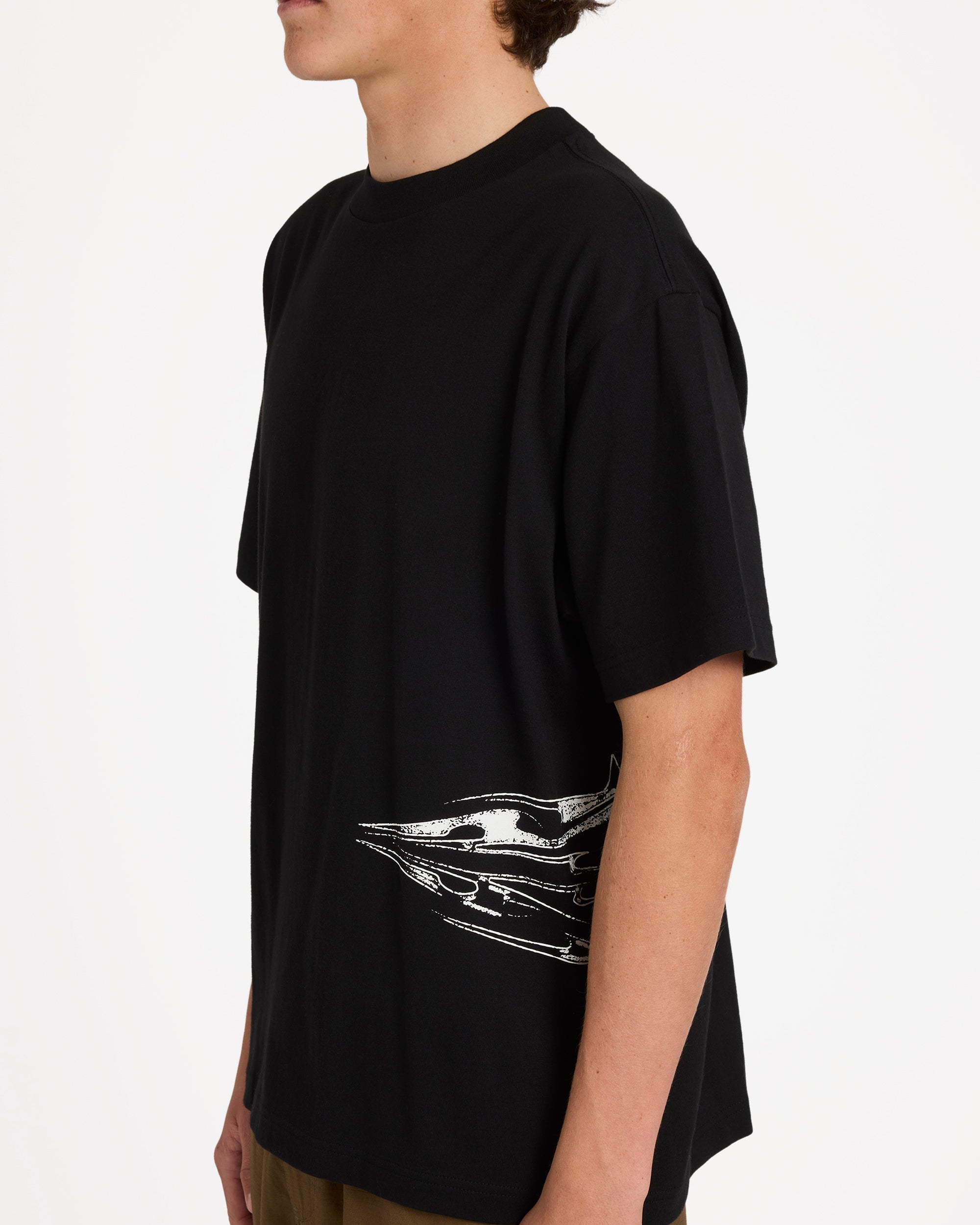 Billabong Chrome Diamond Short Sleeve Knit T-Shirt - Black