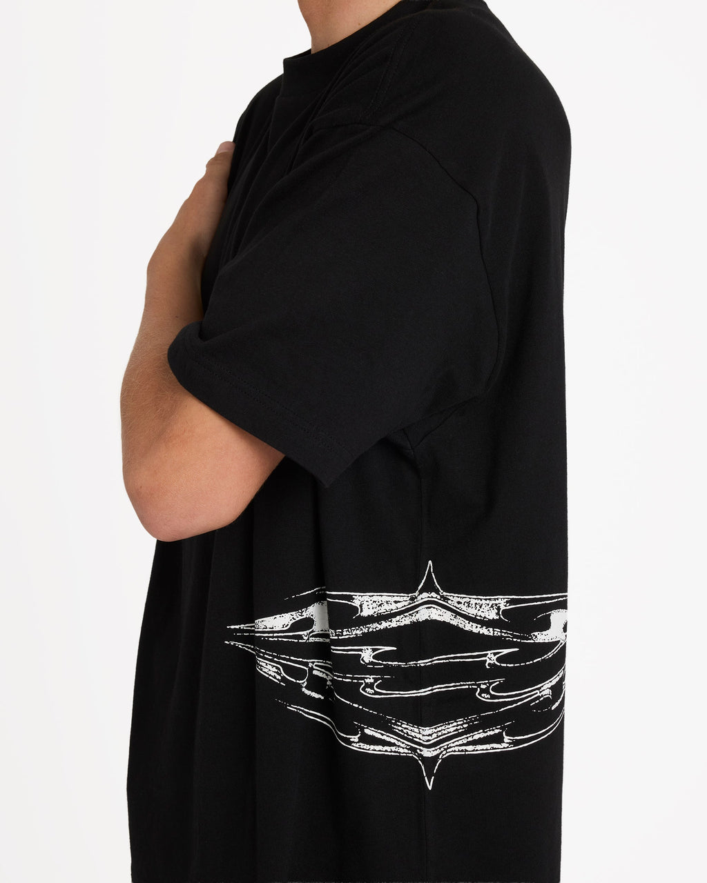 Billabong Chrome Diamond Short Sleeve Knit T-Shirt - Black