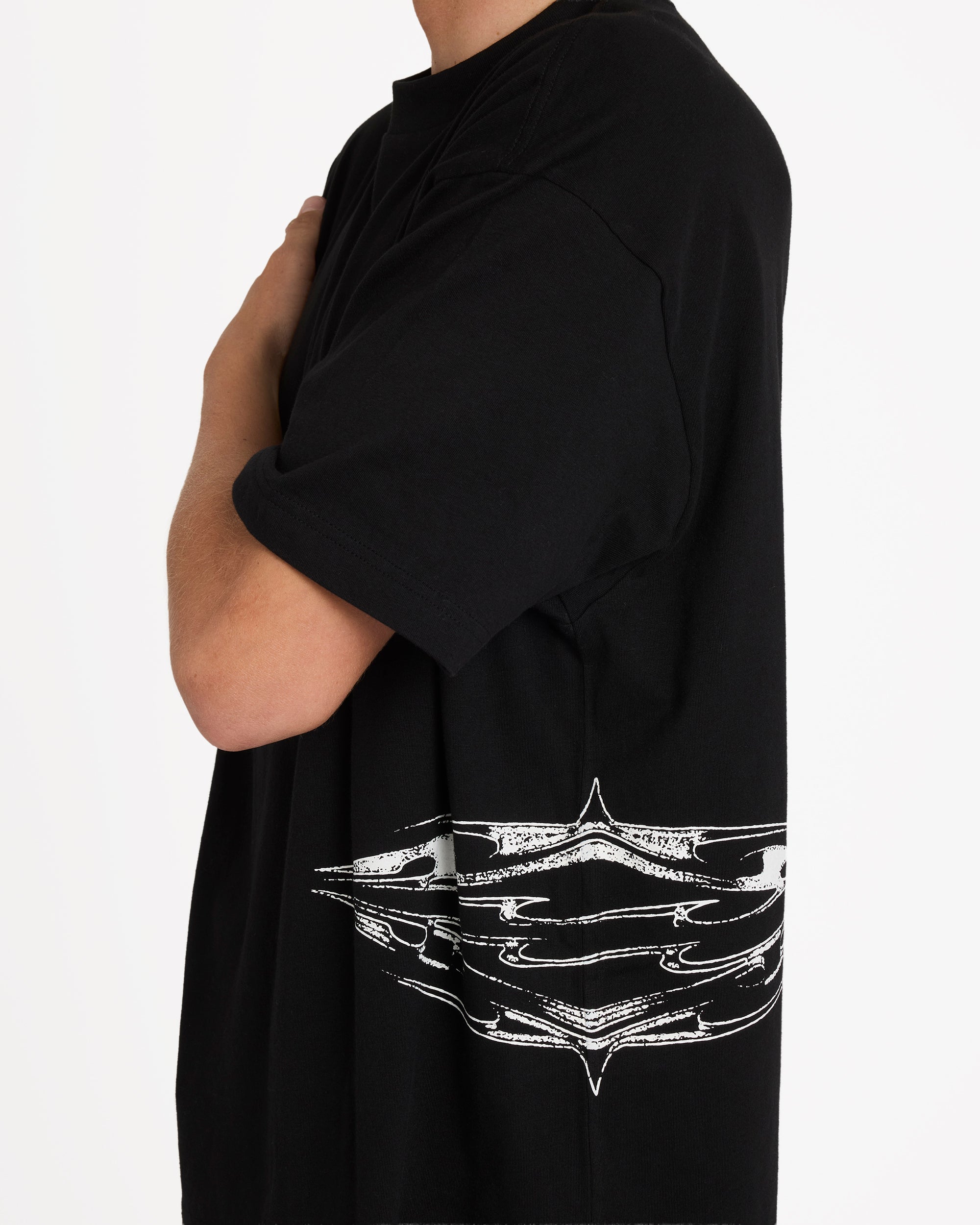 Billabong Chrome Diamond Short Sleeve Knit T-Shirt - Black