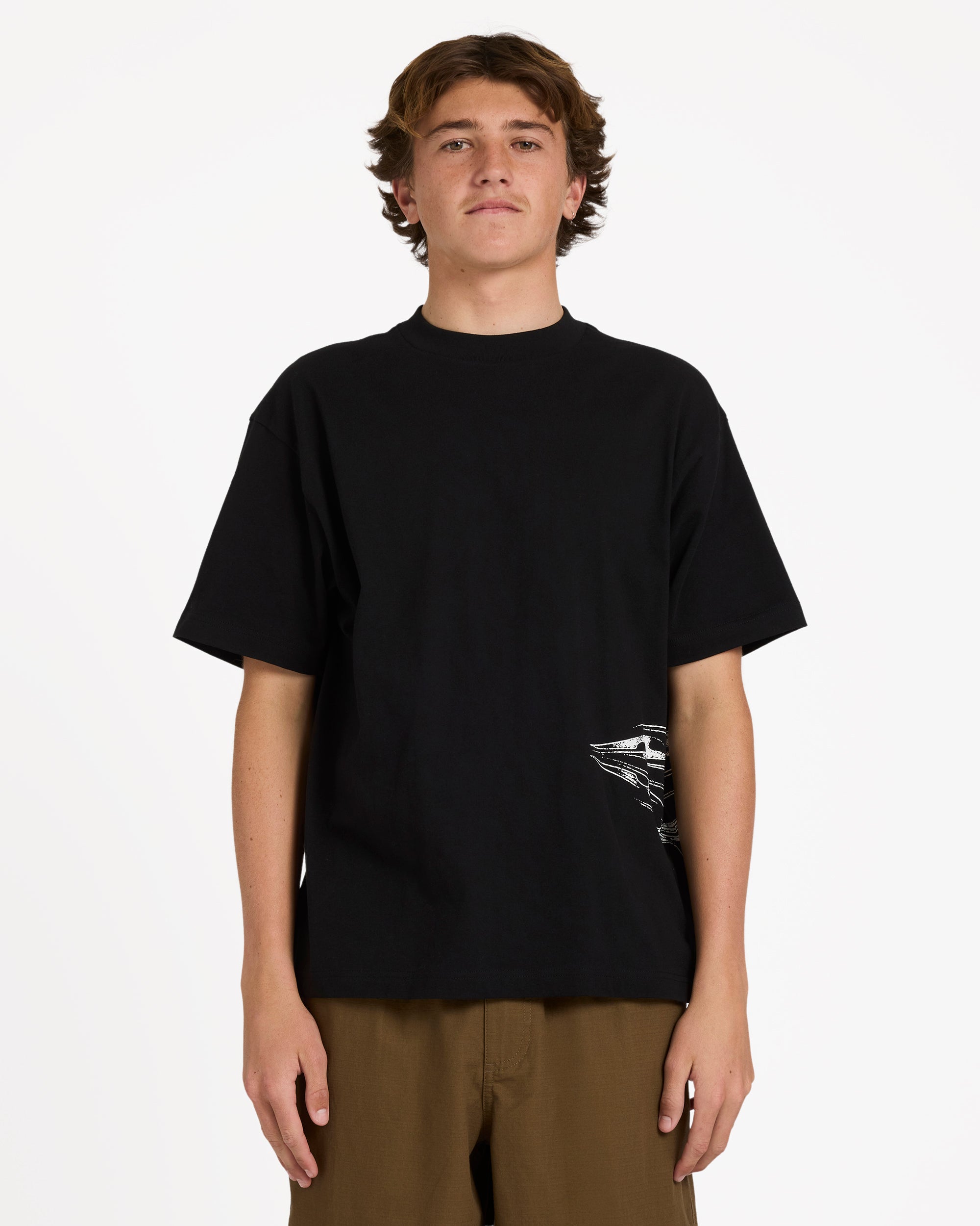 Billabong Chrome Diamond Short Sleeve Knit T-Shirt - Black