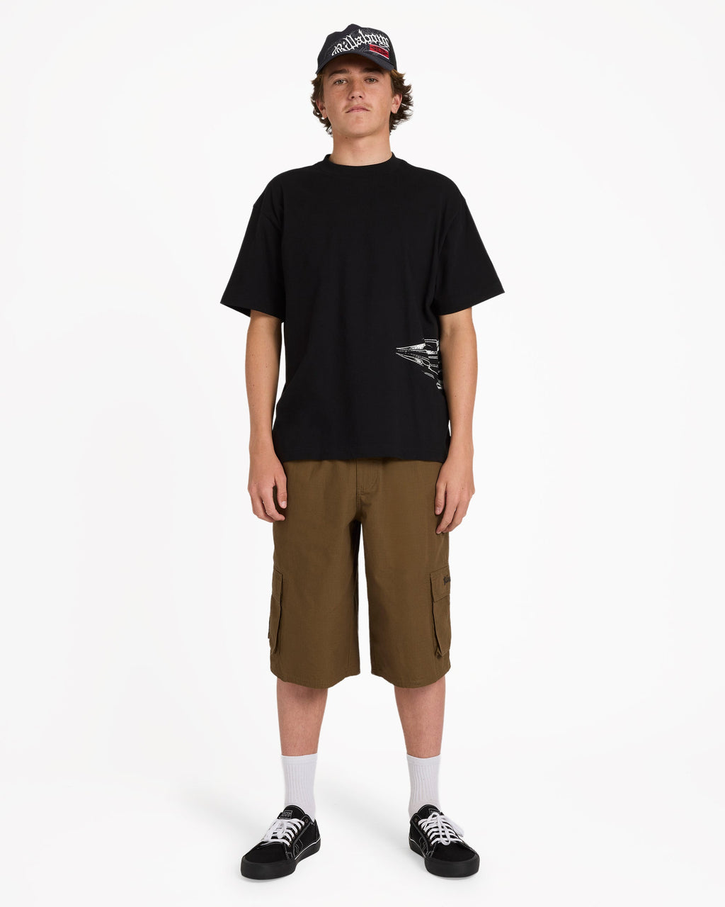 Billabong Chrome Diamond Short Sleeve Knit T-Shirt - Black