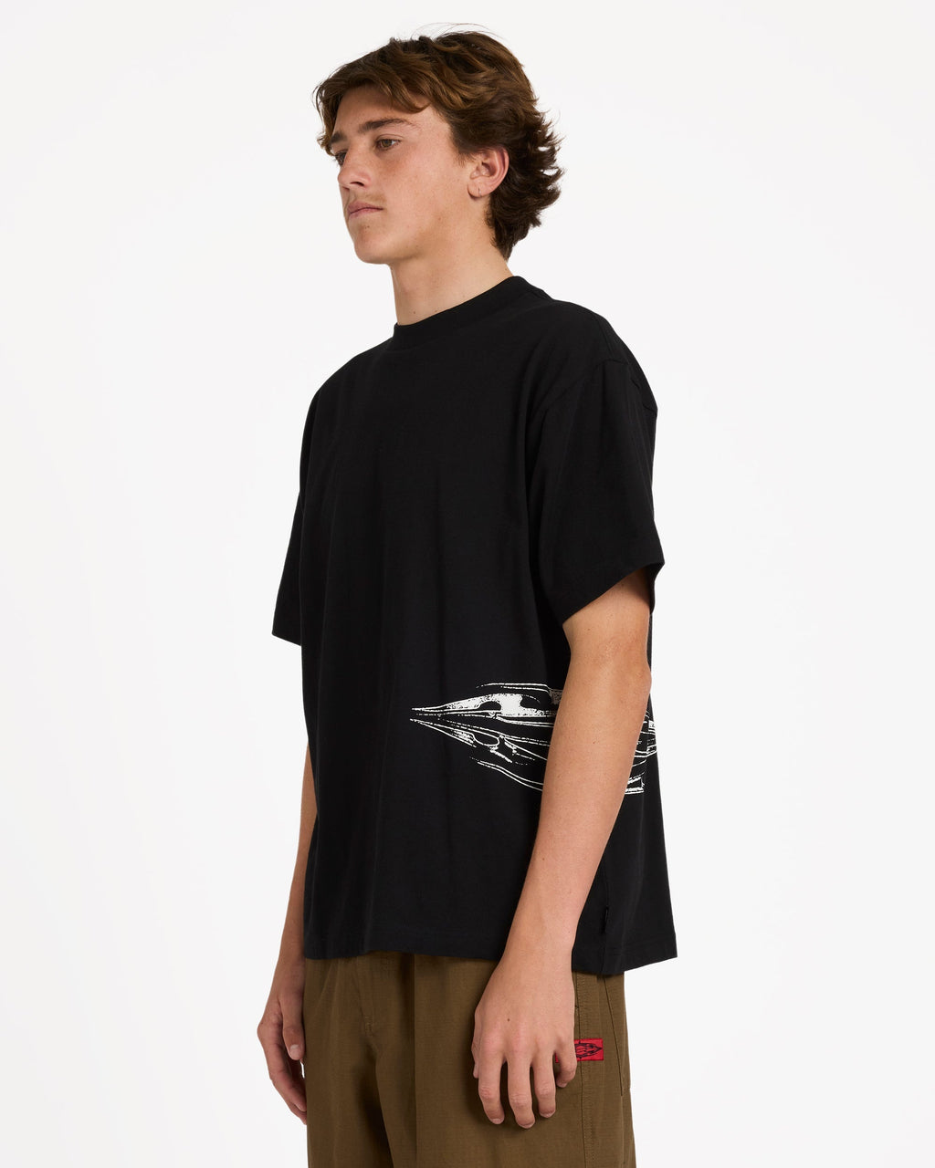 Billabong Chrome Diamond Short Sleeve Knit T-Shirt - Black