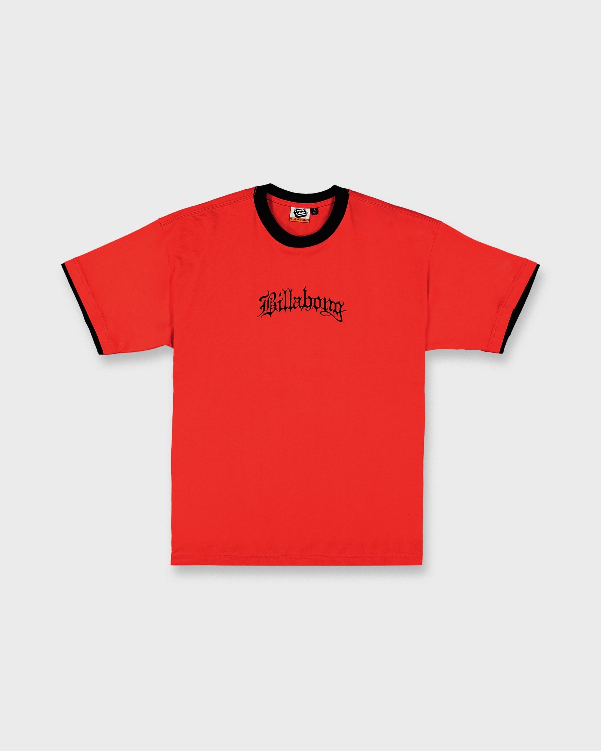 Billabong Immortal Tipper Short Sleeve Knit T-Shirt - Deep Red