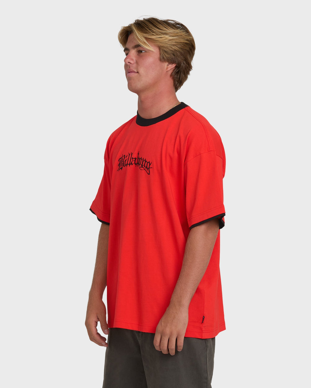 Billabong Immortal Tipper Short Sleeve Knit T-Shirt - Deep Red