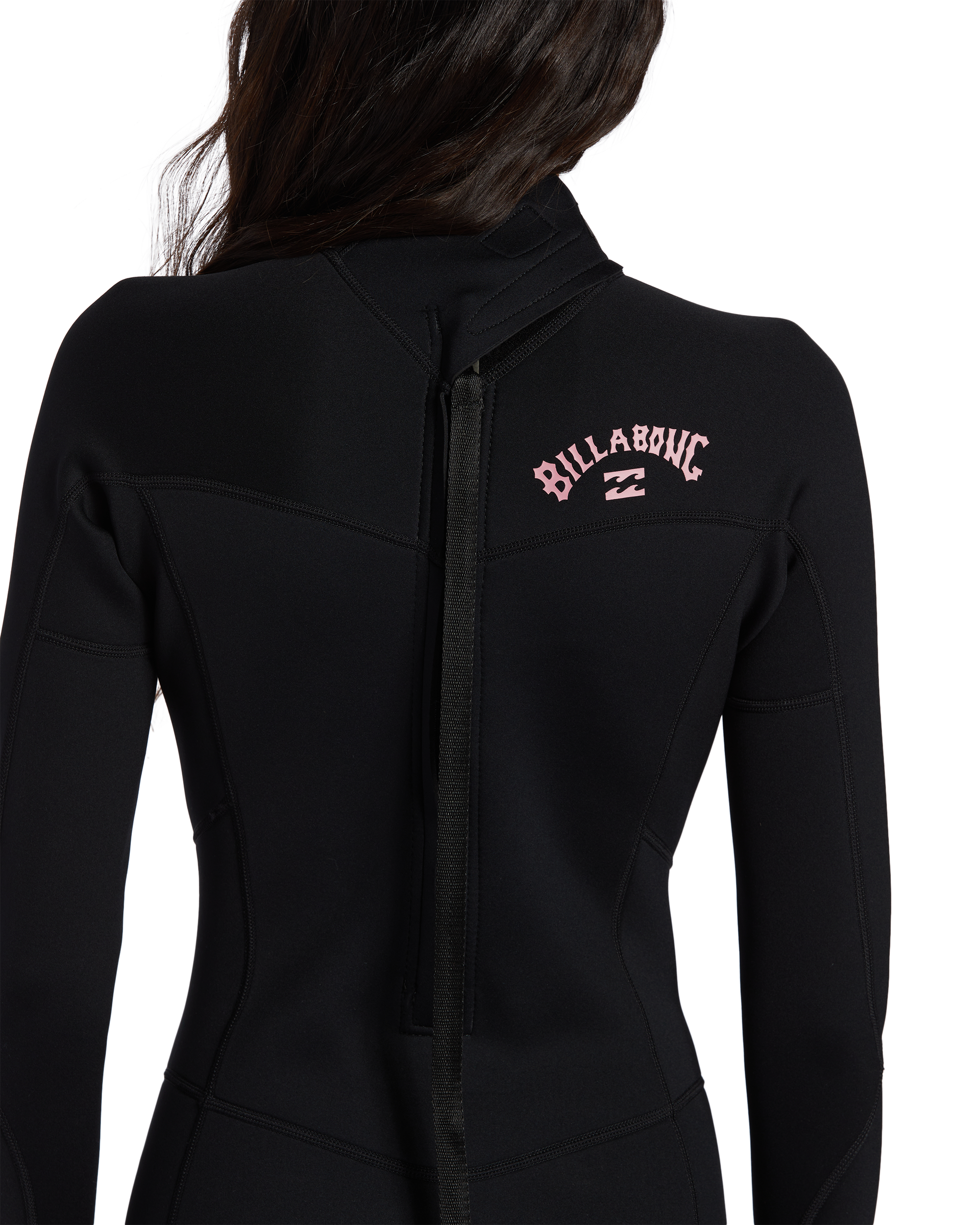 Billabong 3/2mm Foil Flatlock Back Zip Wetsuit - Black