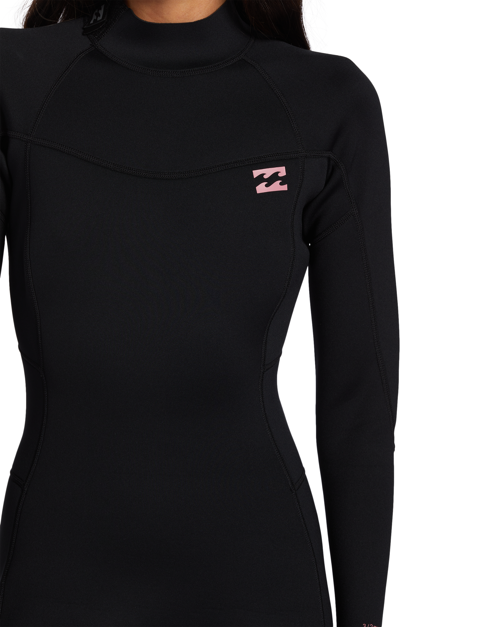 Billabong 3/2mm Foil Flatlock Back Zip Wetsuit - Black