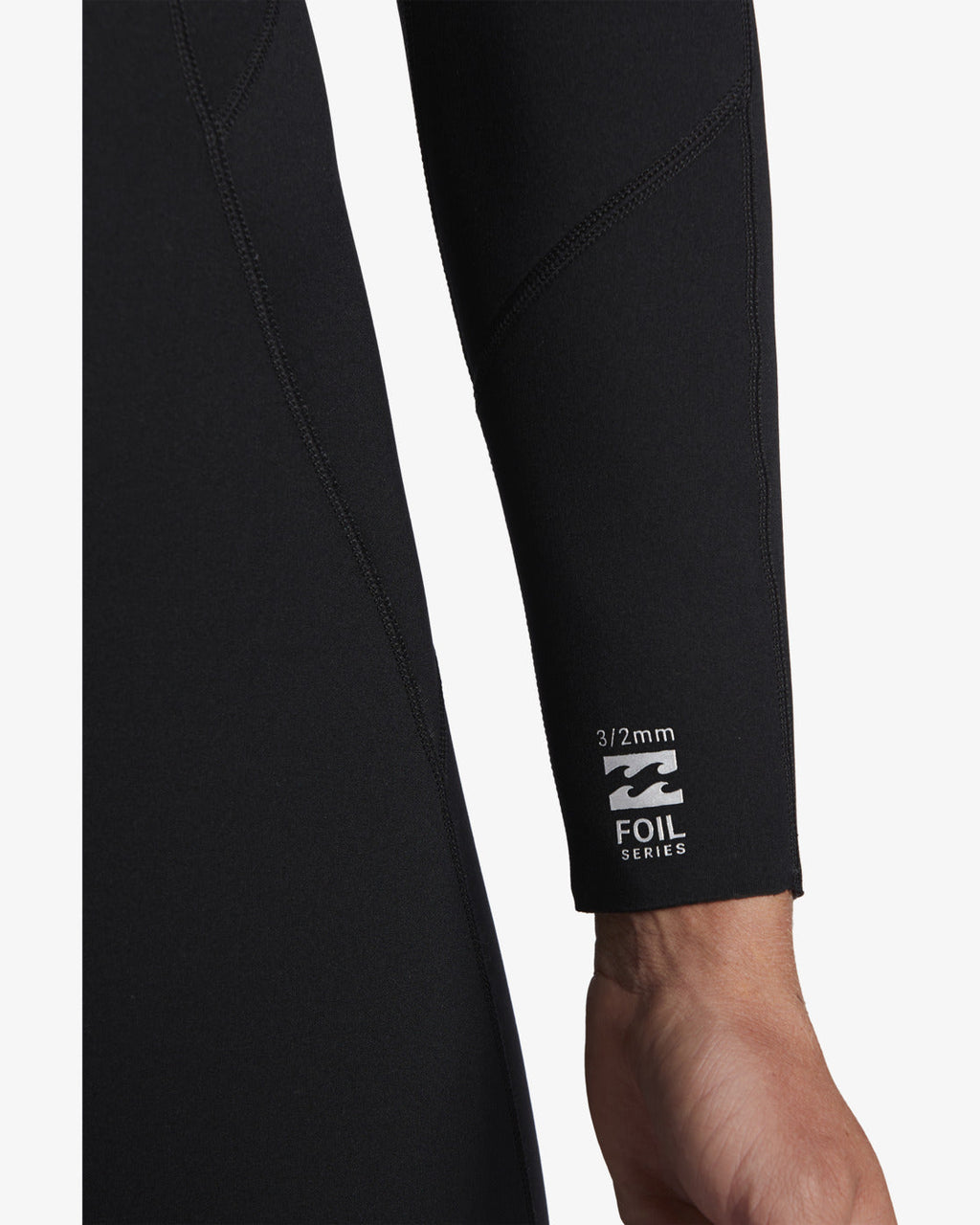 Billabong 3/2mm Foil Flatlock Back Zip Wetsuit - Black