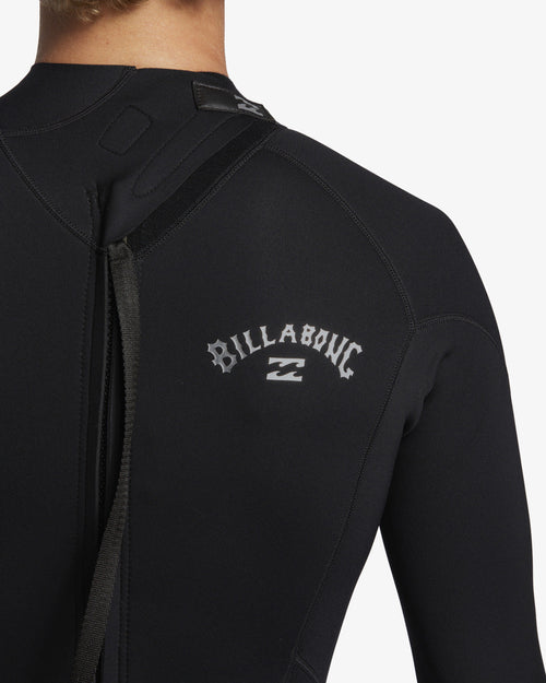 Billabong 3/2mm Foil Flatlock Back Zip Wetsuit - Black