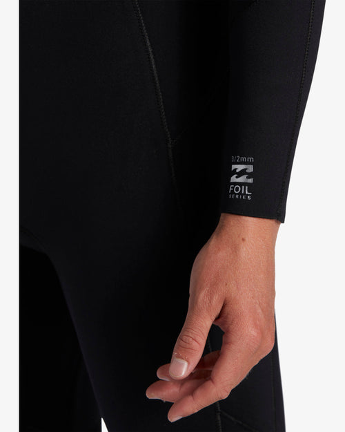 Billabong 3/2mm Foil GBS Chest Zip Wetsuit - Black