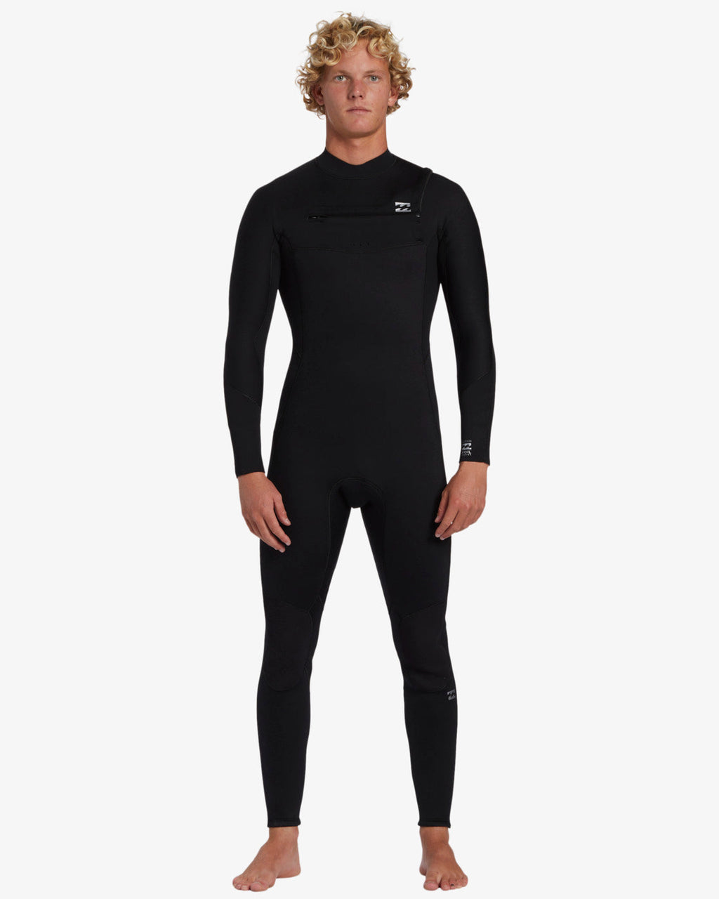 Billabong 3/2mm Foil GBS Chest Zip Wetsuit - Black